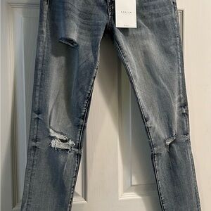 New Kancan Light Blue Distressed Skinny Jeans Sz 3/25